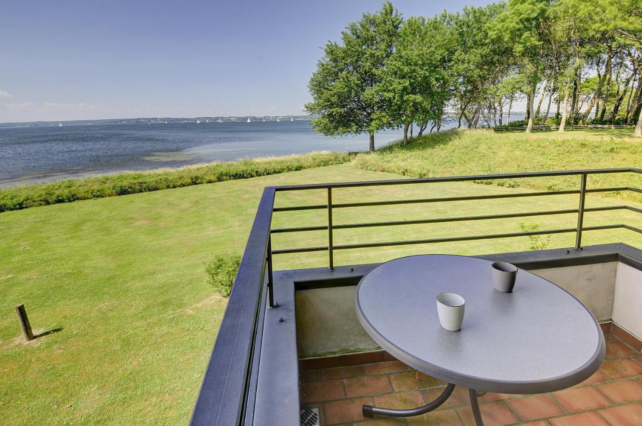 Fewo1846 - Fjordview - Komfortables Studioapartment Mit Balkon Und Meerblick Glücksburg Екстериор снимка